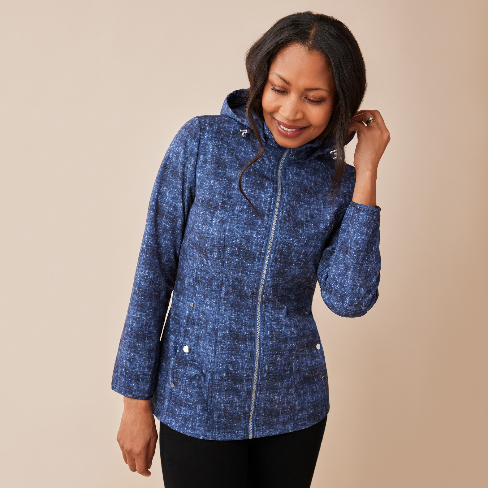 Printed Soft Shell Jacket Half Body