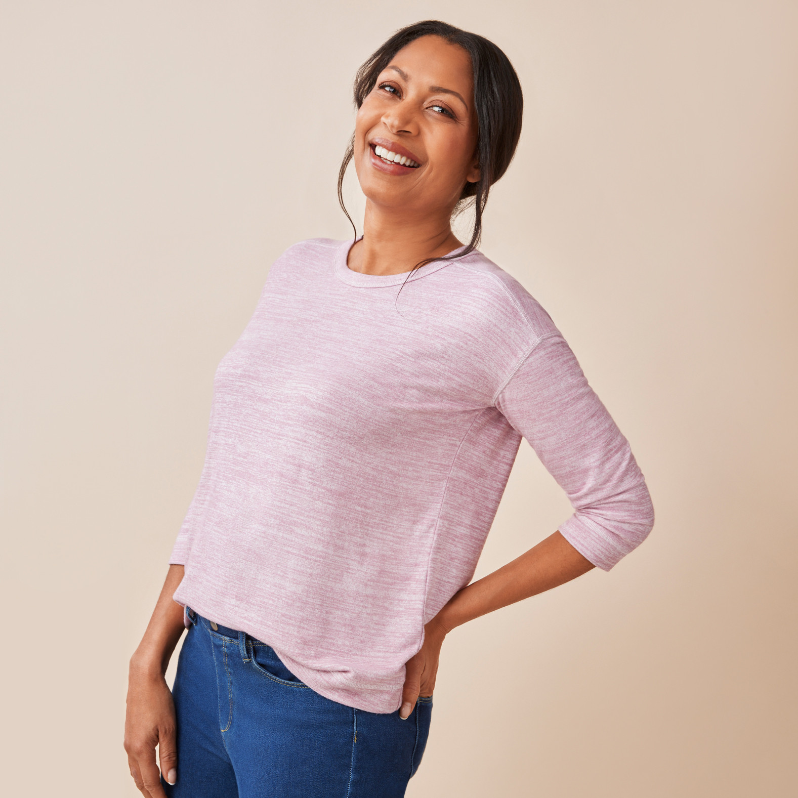 3/4 Sleeve Lounge Pullover