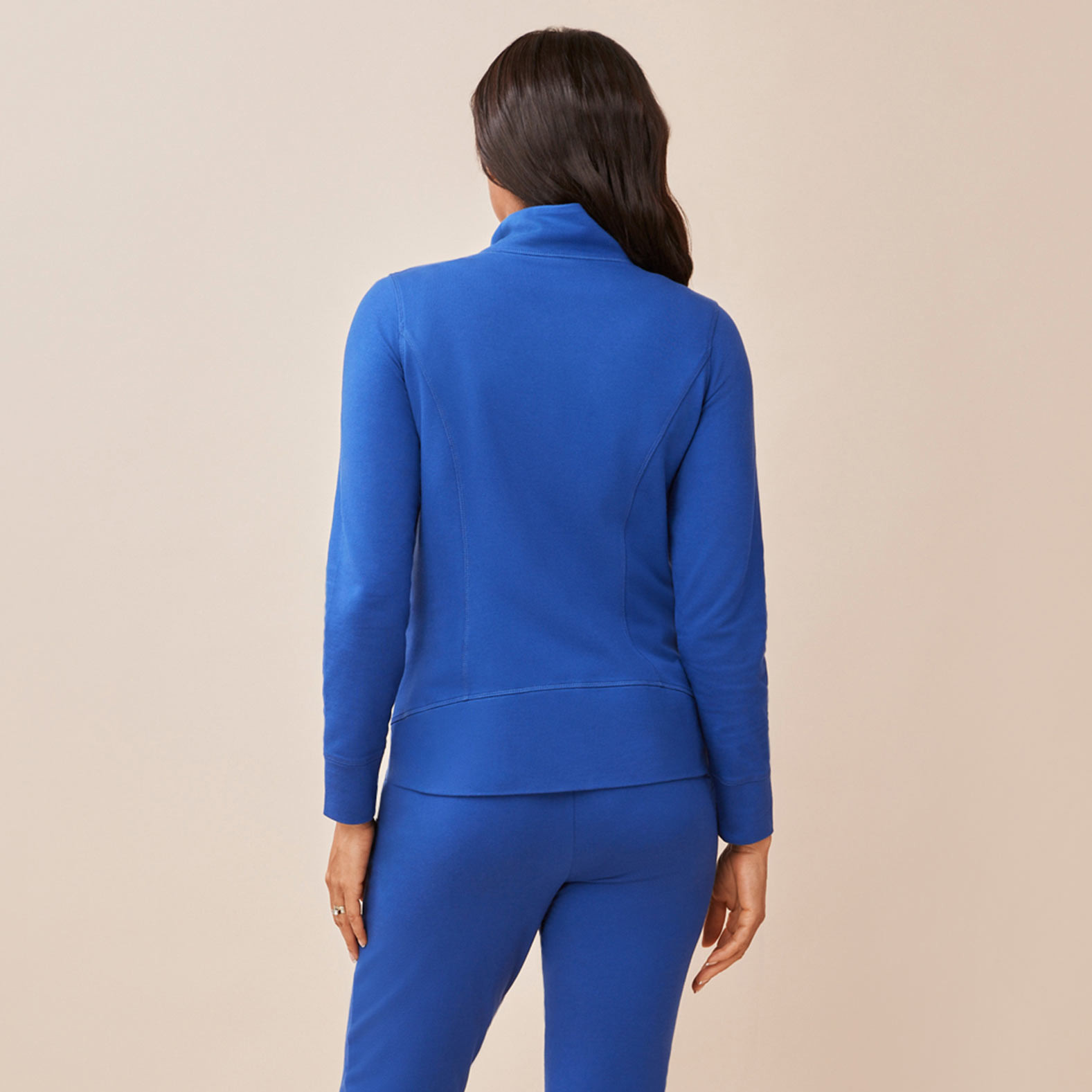 Long Sleeve Zip Up Jacket Night Sky Back View
