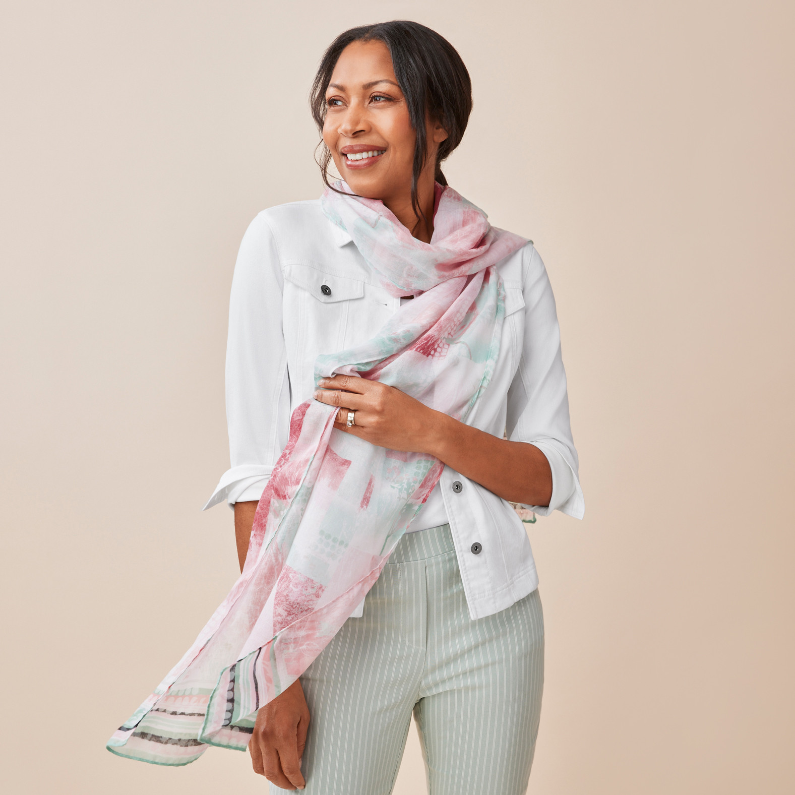 Patchwork Spring Scarf