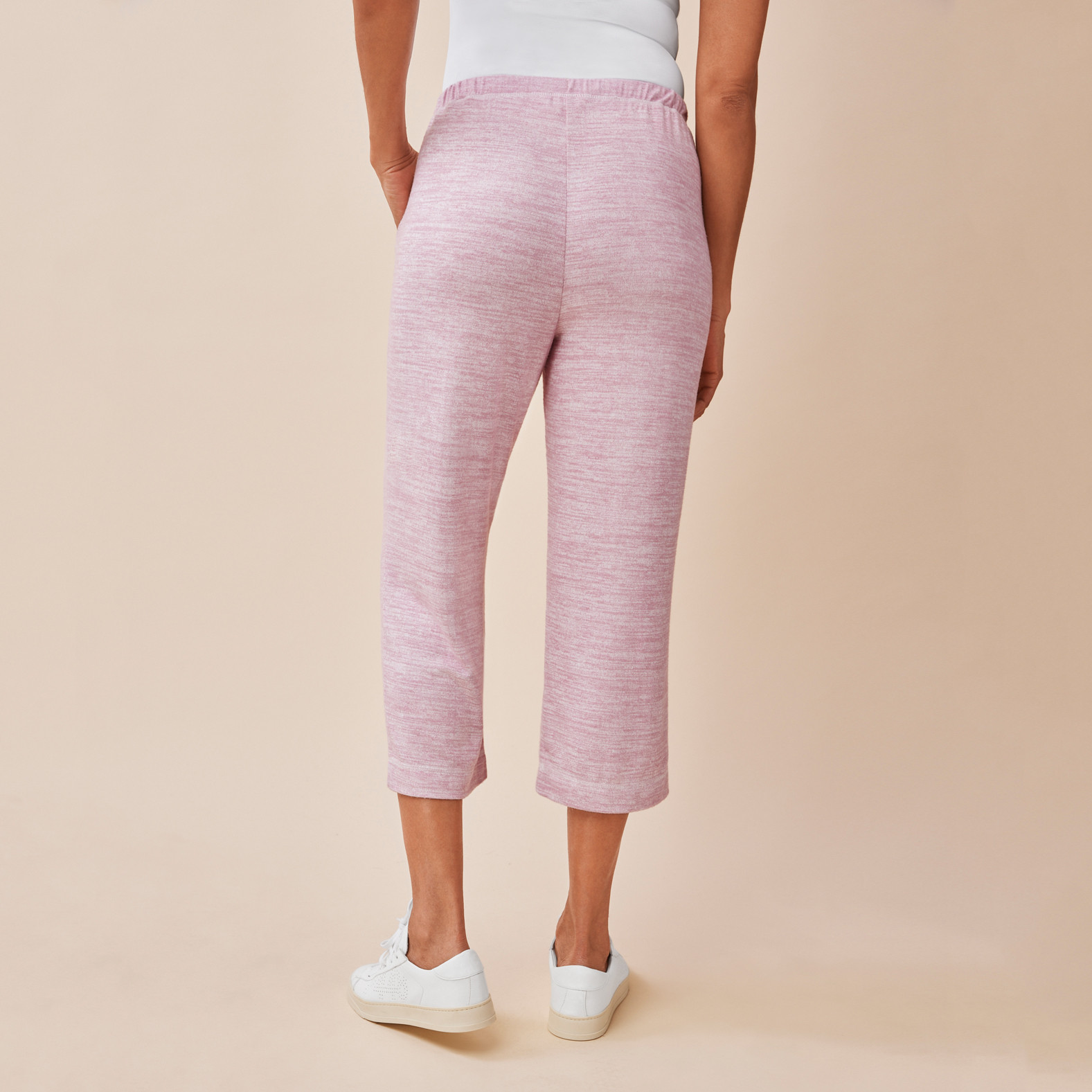 Pull On Lounge Crop Pant Back View