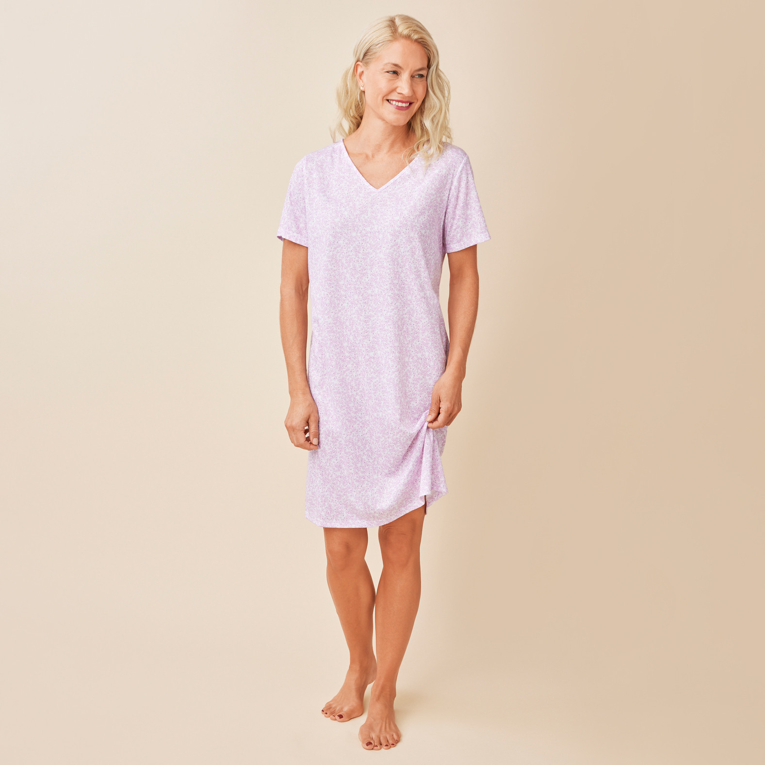 Scroll Printed Nightshirt