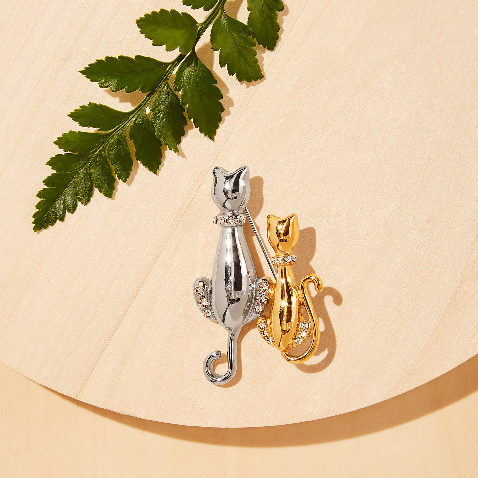 Two Cats Pin
