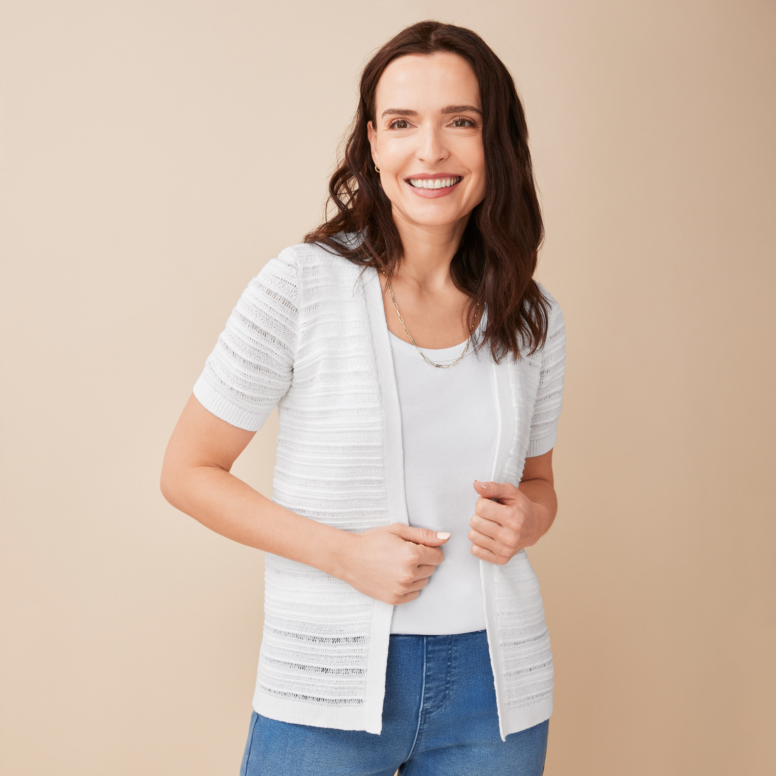 Multi Texture Cardigan