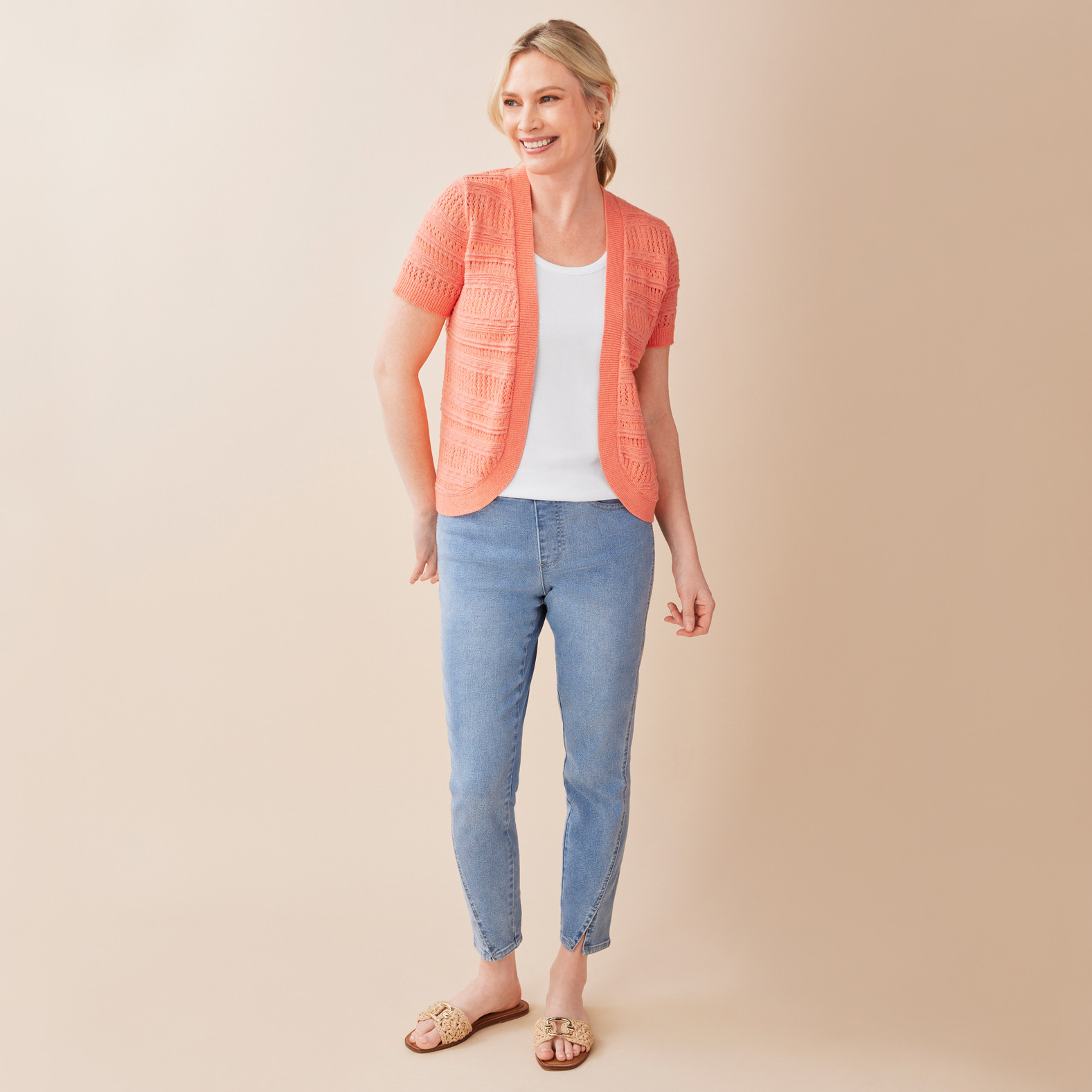 Petite -Cocoon Cardigan - Full Body