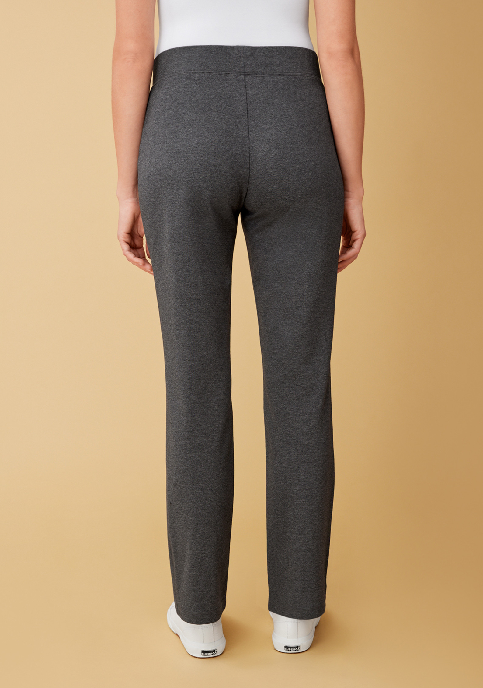 Everyday Seamed Pant Back View Grey