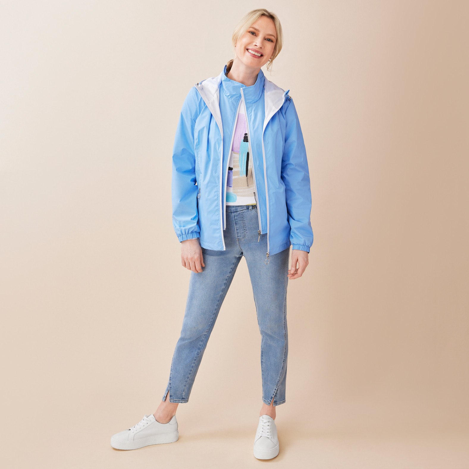 Wind Jacket Front View Open