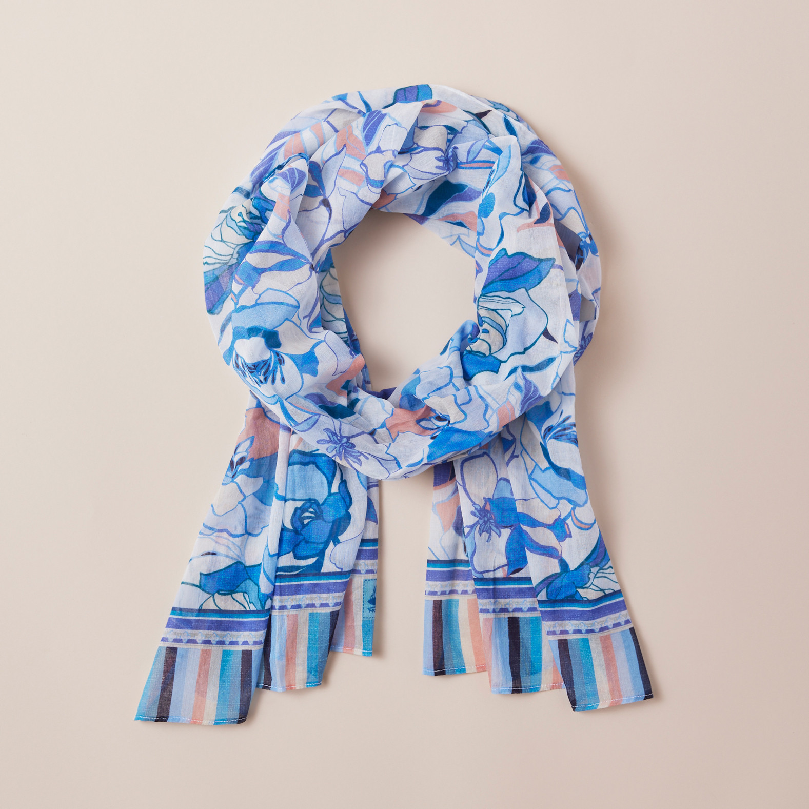 Abstract Floral Scarf