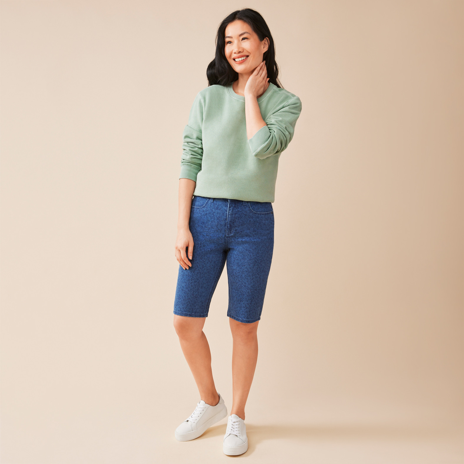 Curvy Essential Bermuda Shorts