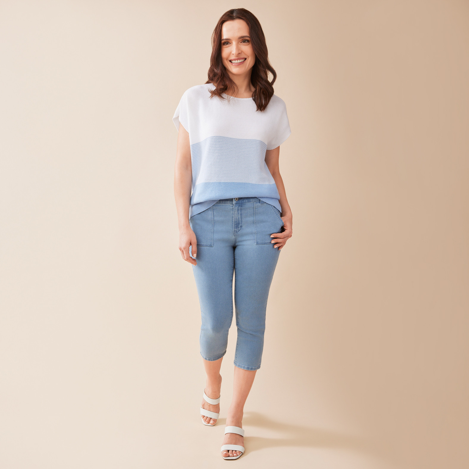Petite - Cargo Pocket Crop Pants