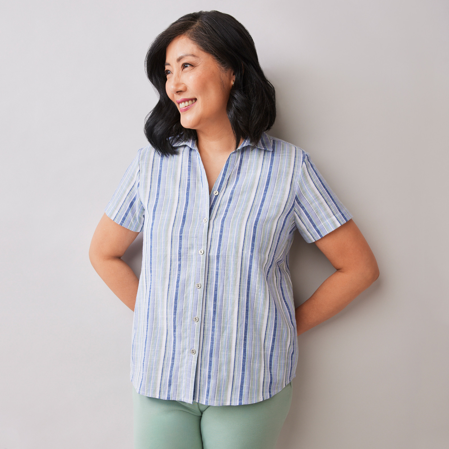 Striped Button Up Shirt