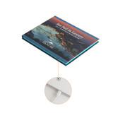 A promotional video brochure featuring a scenic cover image and a USB charging cable. It includes a logo.