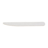 A pack of 50 wooden knife-shaped nail files in a light wood colour with a textured surface.