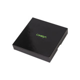 A black box featuring a logo, designed for packaging the RFID Promo Set. A black box featuring a logo, designed for packaging the RFID Promo Set.