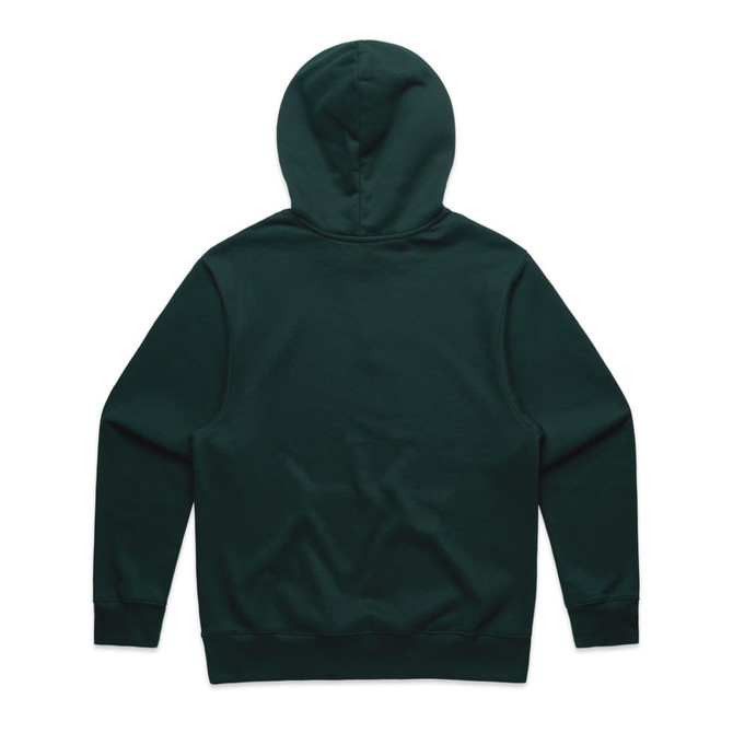 A green hoodie featuring a hood and long sleeves, with a plain design and no visible branding.