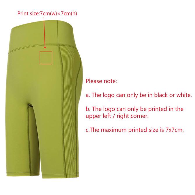 High-waisted elastic yoga leggings in olive green with a fitted design and side detailing. Features a logo area.