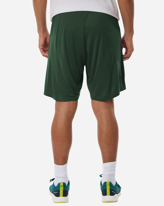 Men's Pro-Lock Performance Short in dark green, featuring an elastic waistband and a logo on the side.