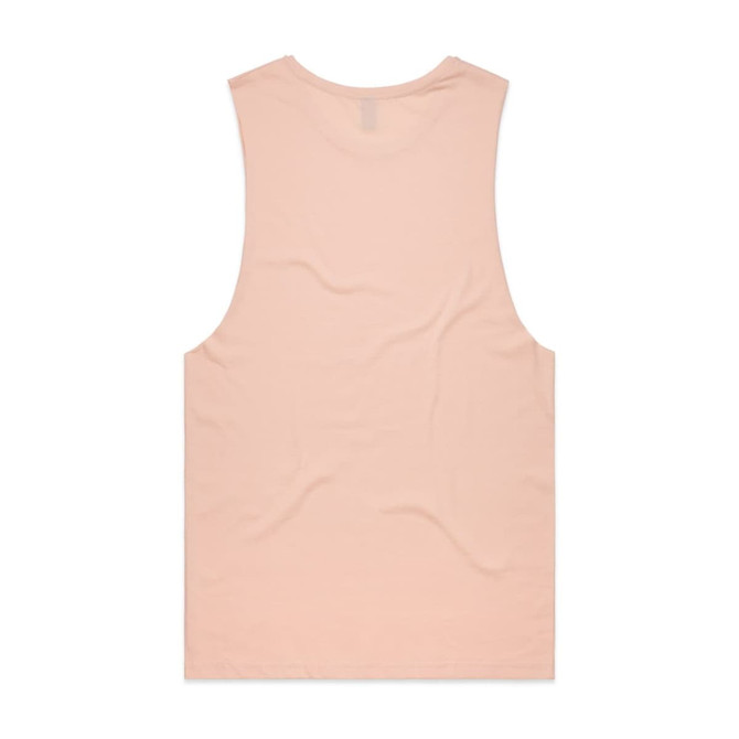 A plain pink singlet tank top with a relaxed fit and no visible branding on the back.