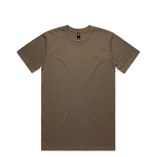 A brown Classic Tee t-shirt with a round neck and short sleeves. The shirt features a logo.