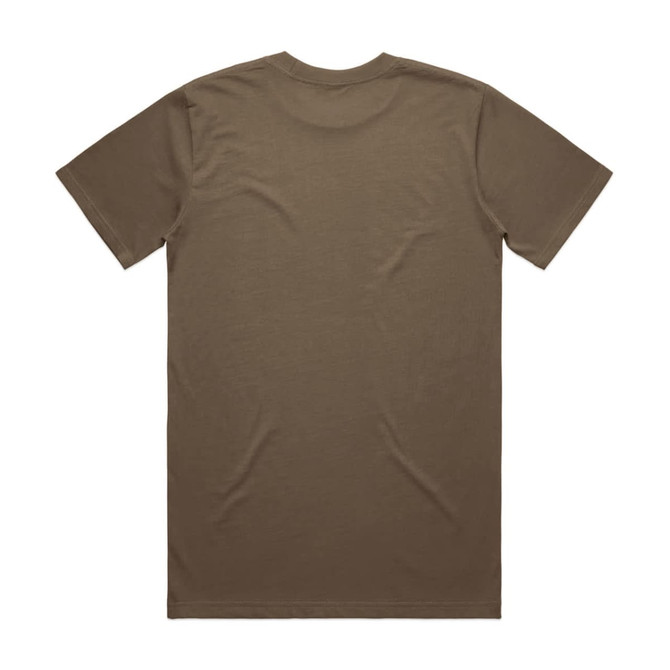 A brown Classic Tee with a plain back. The shirt is made from soft fabric and includes a logo.