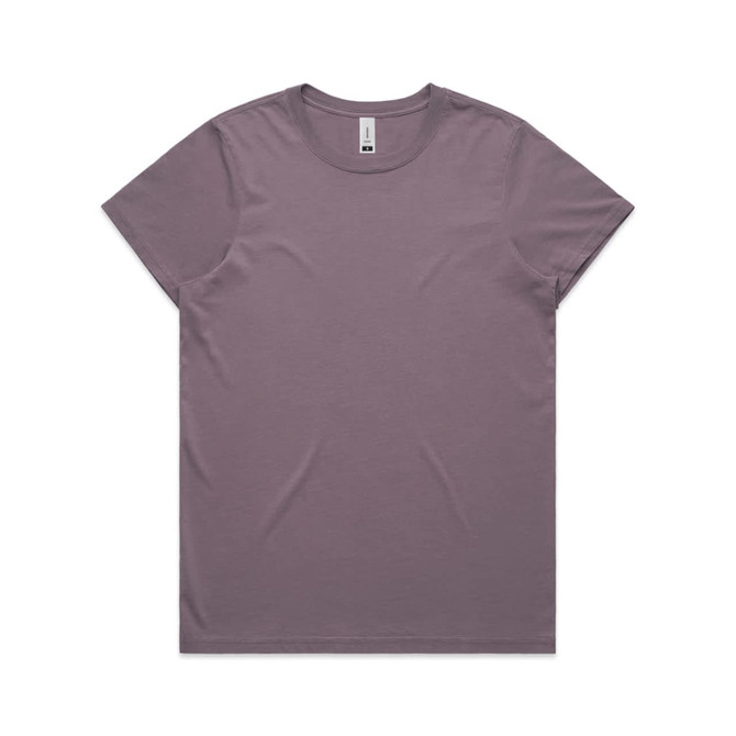 A grey t-shirt with a simple design and a logo on the label.