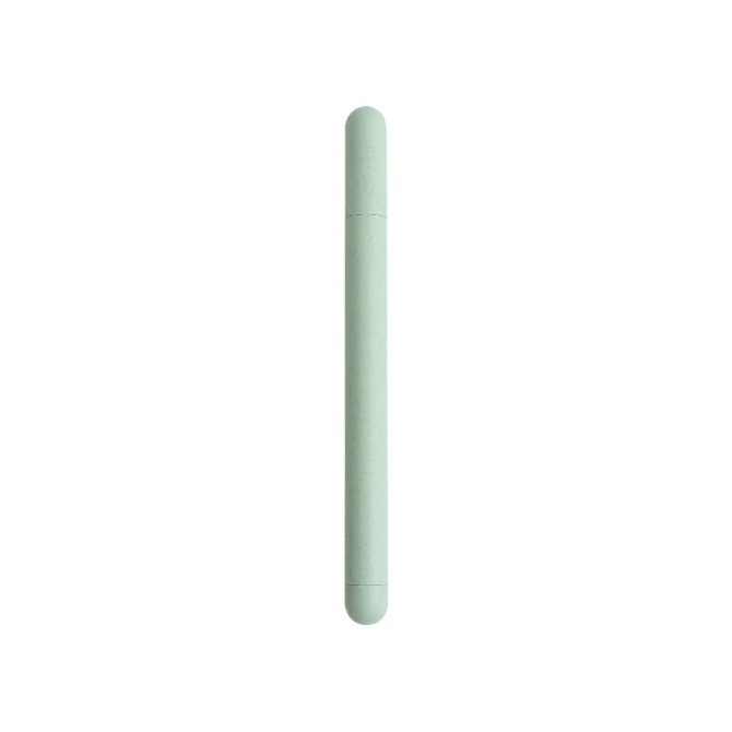 A mint green reusable straw set, featuring a sleek design and a protective case. The product includes a logo.