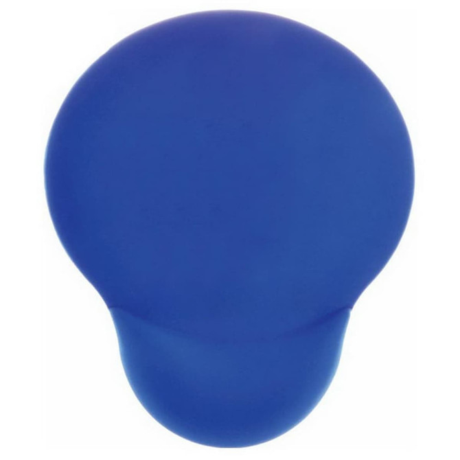 A blue Balloon Gel Pad with a smooth, rounded surface, designed for use as a mouse mat.