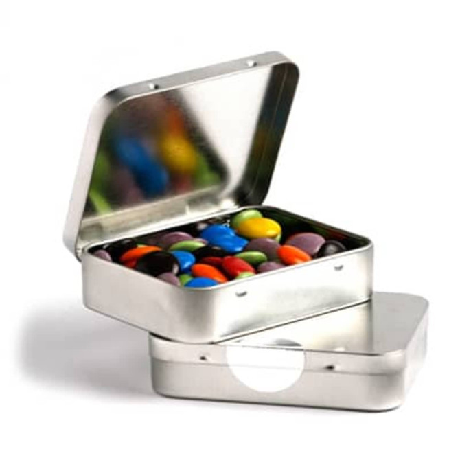 Branded Tin with Sticker - Corp Coloured Choc Beans || 115-CC048C6