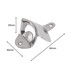 A drink bottle opener in shiny silver metal, featuring a wall mount design with dimensions indicated.