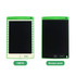 Two green LCD writing tablets with black screens, featuring a decorative border on the left and a simple design on the right.