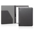 A black A4 executive folder with a pen, featuring pockets and a writing pad inside. It has a sleek design and a logo.