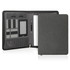 An A4 executive tech zipper folder in ebony with multiple card slots and a notepad. It has a sleek design and organisational features.