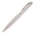 A metal ballpoint pen in silver, featuring a sleek, classical design and a clip for easy attachment.