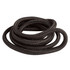 A coiled 4mm black lanyard cord made from braided material, showcasing a smooth, textured finish.