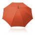 An orange 61cm Umbrella by Shelta, featuring a solid colour design and a central canopy handle, with branding on the handle.