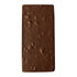 A rectangular chocolate honeycomb bar, featuring a textured brown surface, wrapped in a subtle sheen of chocolate.