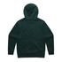 A green hoodie featuring a hood and long sleeves, with a plain design and no visible branding.
