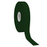 A roll of dark green satin polyester ribbon with a smooth finish and a central core.