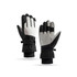 Ski gloves in black and grey, featuring a snug fit and elastic wrist cuffs for enhanced warmth and comfort.