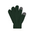 Plain knitted gloves in dark green with grey tips. Features a woven label and a ribbed cuff for a fitted look.