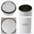 A drink bottle featuring a white double-wall stainless steel design, a clear lid, and an interior finish.