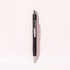 A black ballpoint pen with a chrome accent and a sleek design. The pen features a clip and a retraction mechanism.