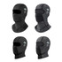 Four breathable balaclava cycling face masks in black and grey, featuring a logo on each.