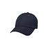 A lightweight cap in navy blue with visible stitching details and an adjustable strap at the back.