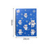 A blue spiral-bound folder featuring cartoon bears in winter attire and snowflakes. Measures 32cm by 24cm.