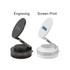A black and a white suction magnetic phone holder, each with a ring base, showcasing different design options.