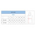 Size chart for a men's hoodie, detailing chest width and total length measurements for various sizes.