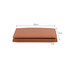 A brown PU magnetic wallet with dimensions of 10cm by 7cm and a thickness of 1cm. It features a sleek design.