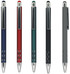 A collection of Gatling aluminium pens in blue, red, green, black, and grey, featuring a silver clip and accents.