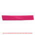 A pink cotton hatband featuring a logo, designed as a clothing accessory.